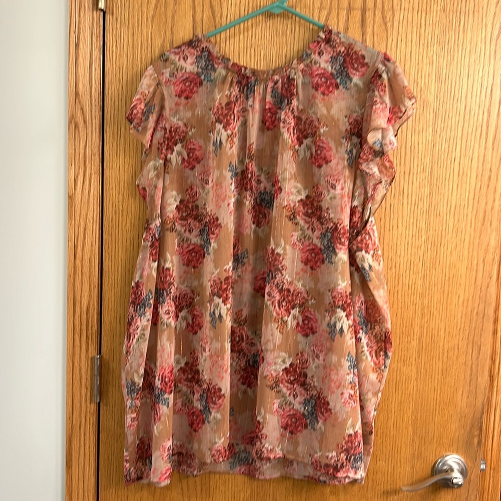Plus size sheer tank
